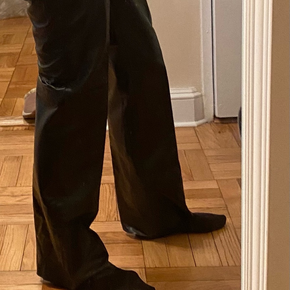 Black Leather Lined Pants.